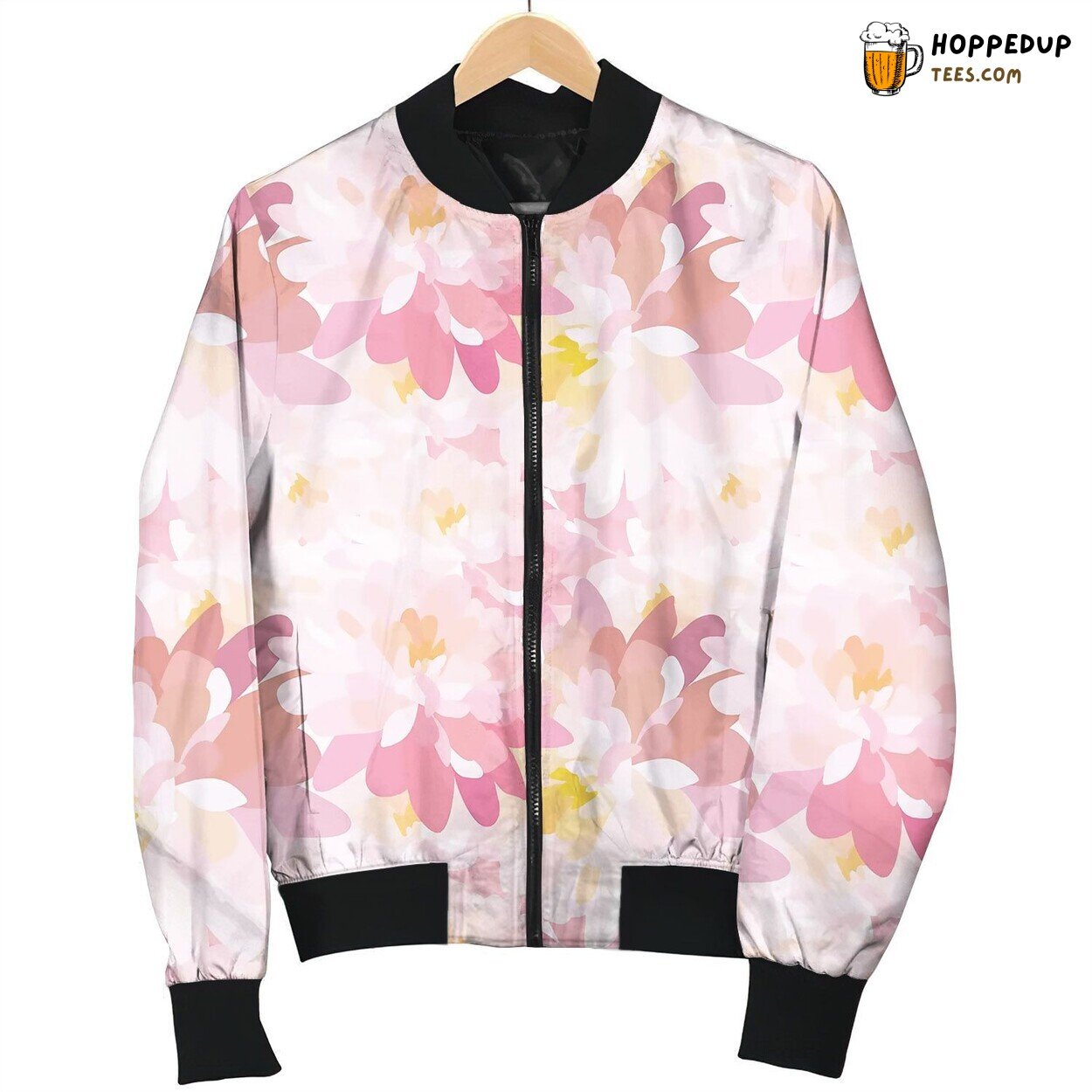 Floral Seamless Pattern Color Love Bomber Jacket