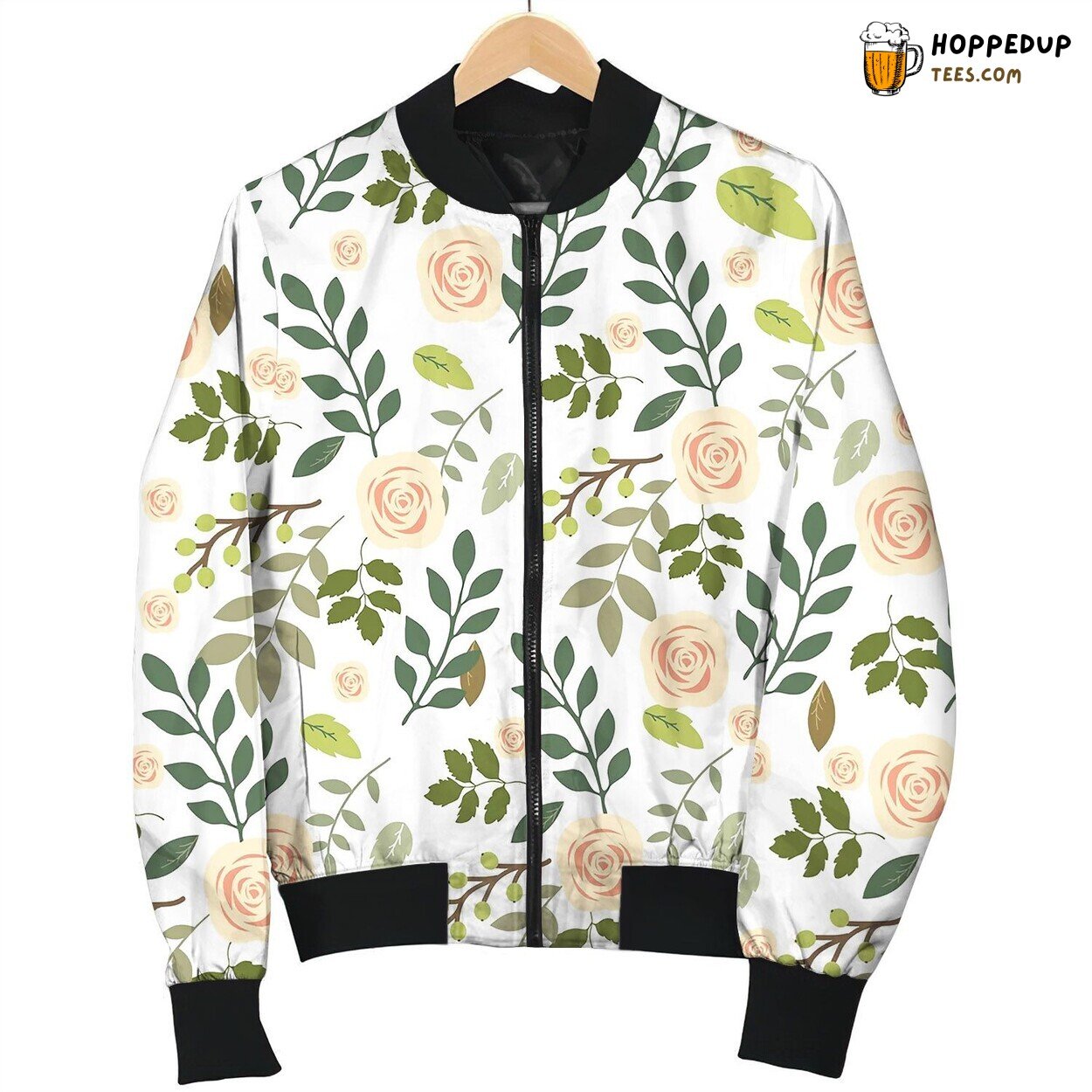 Florals Of Seamless Pattern Bomber Jacket