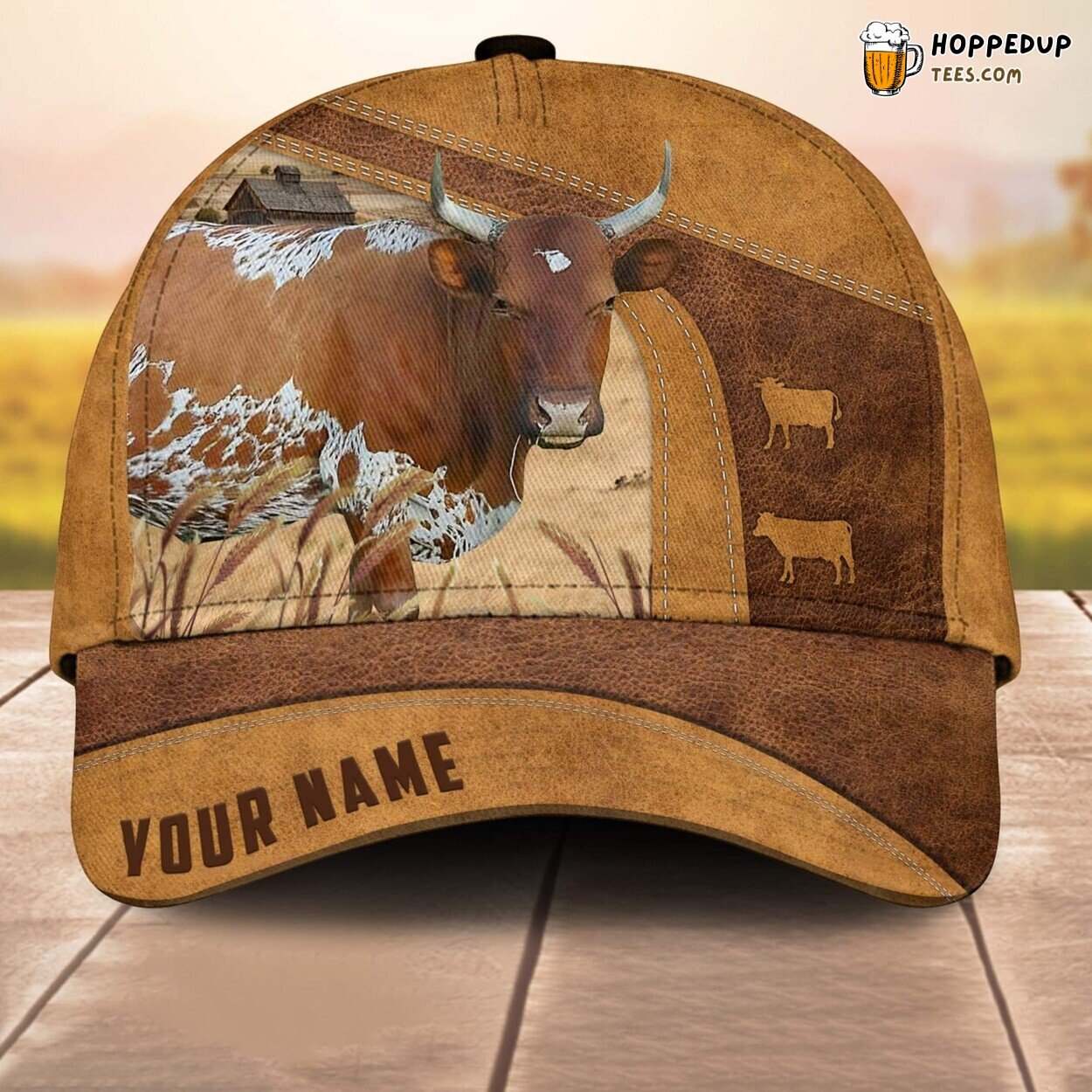 Florida Cracker Custom 3D Print Cap Farm Lovers Leather Animal Design