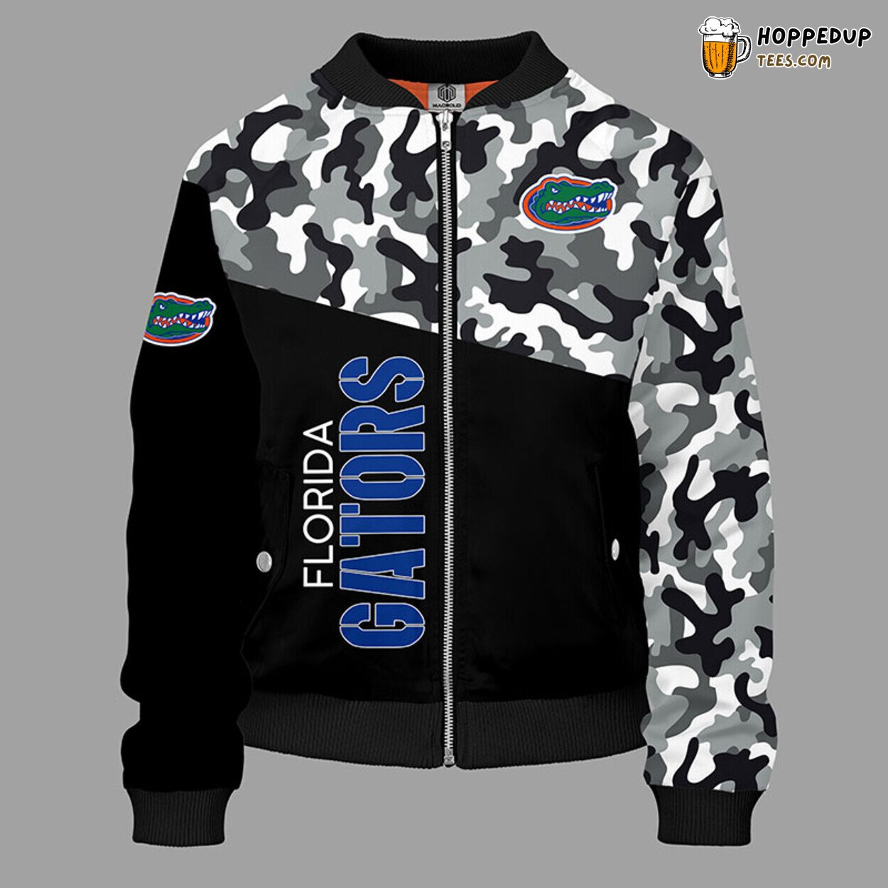 Florida Gators NCAA Unique Camouflage Black Bomber Jacket Design Florida Gators NCAA Unique Camouflage Black Bomber Jacket Design