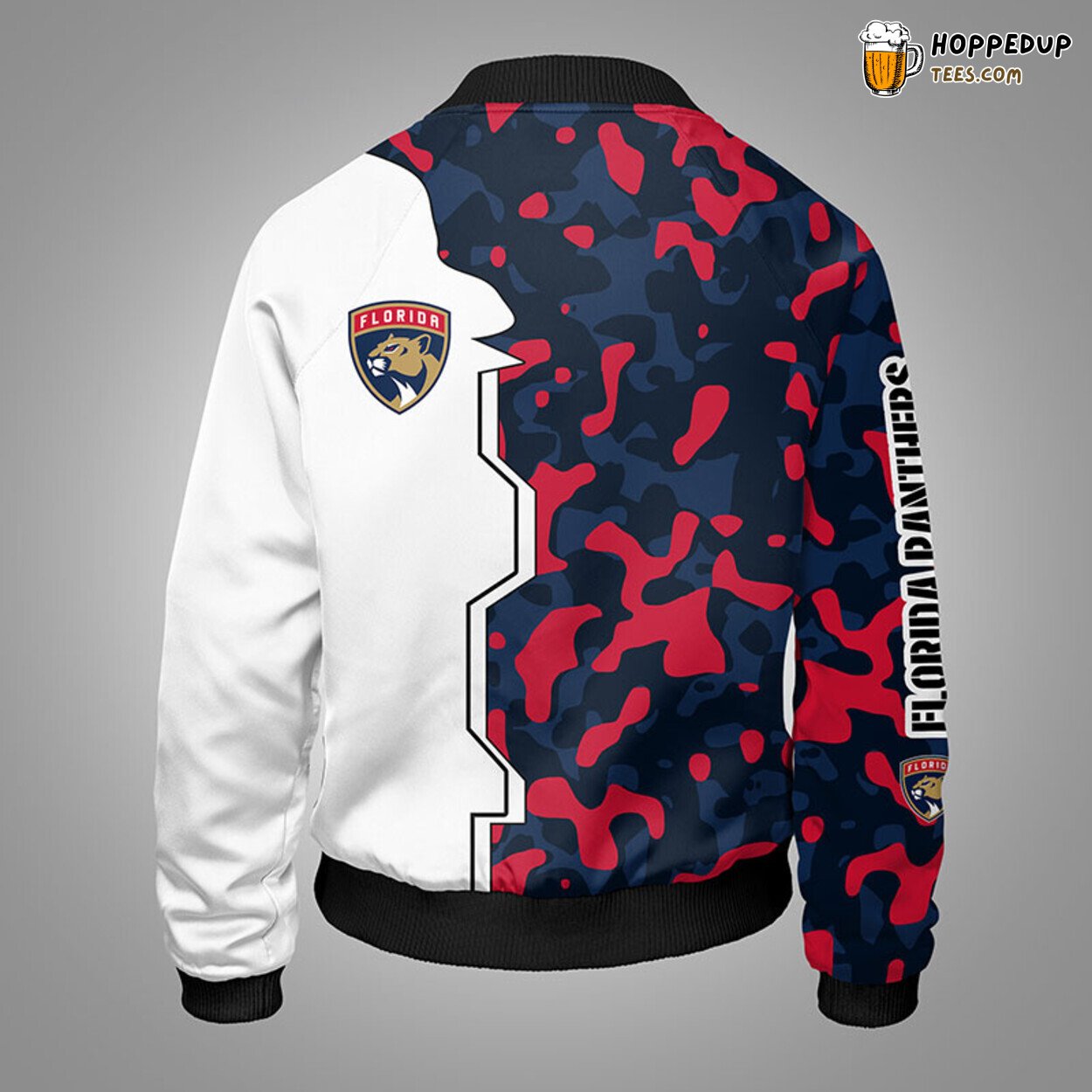 Florida Panthers NHL Camouflage Red Unique Bomber Jacket Stylish Look
