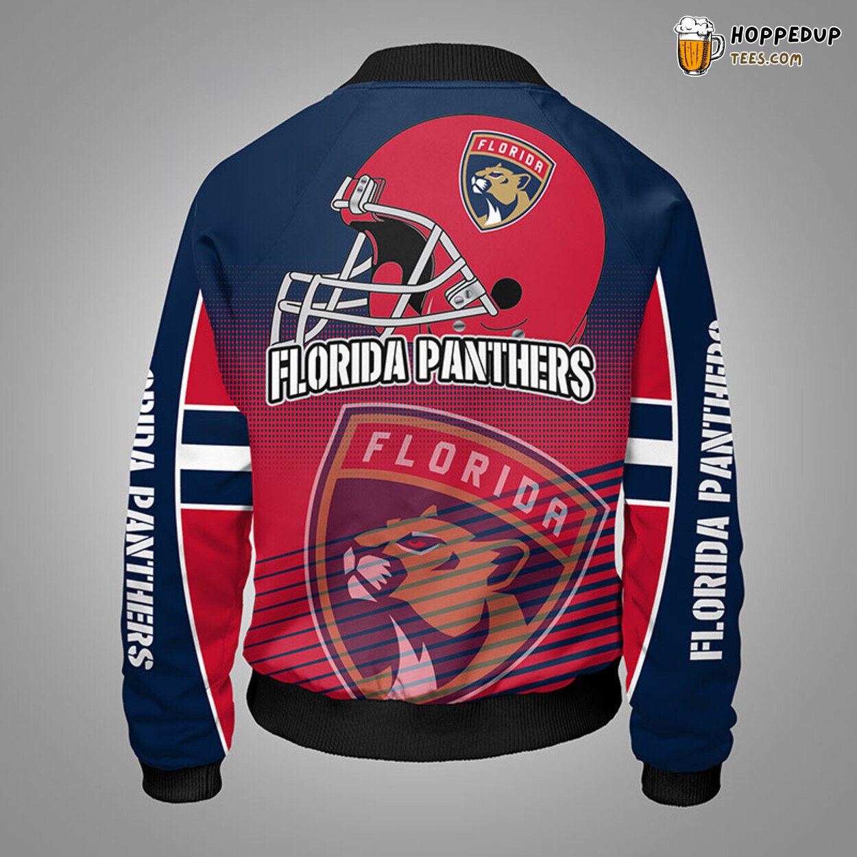 Florida Panthers NHL Distinct Red Bomber Jacket Unique Stylish Themed Look