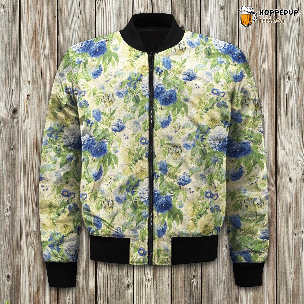 Flourish Floral Waverly Winter Bomber Jacket Elite Warm Design Fit