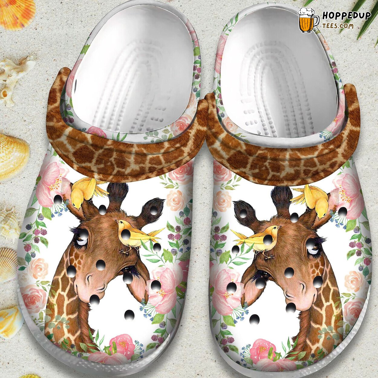 Flower Giraffe Bird Shoes Cute Animal Outdoor Birthday Gift Design