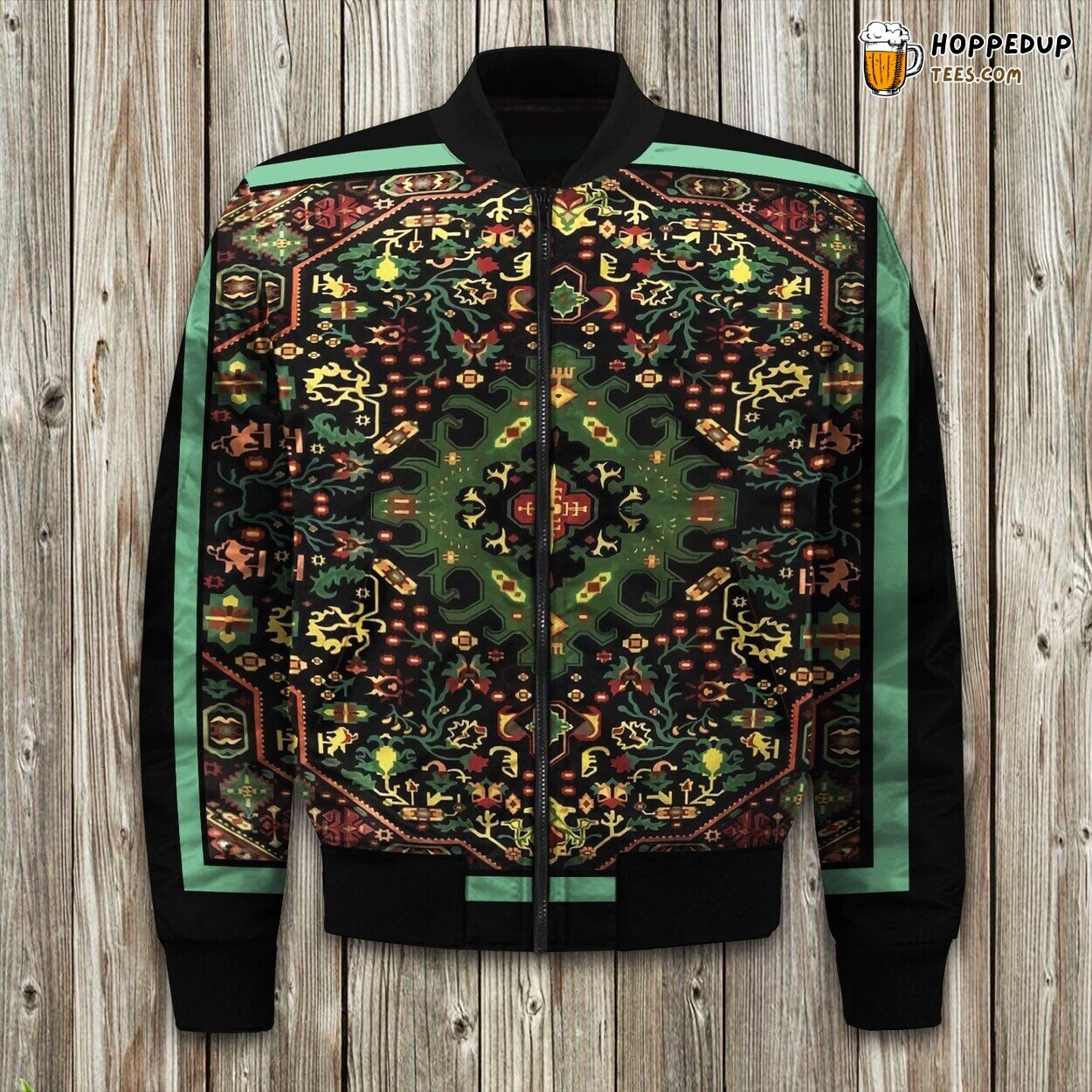 Flower Persian Pattern Bomber Jacket