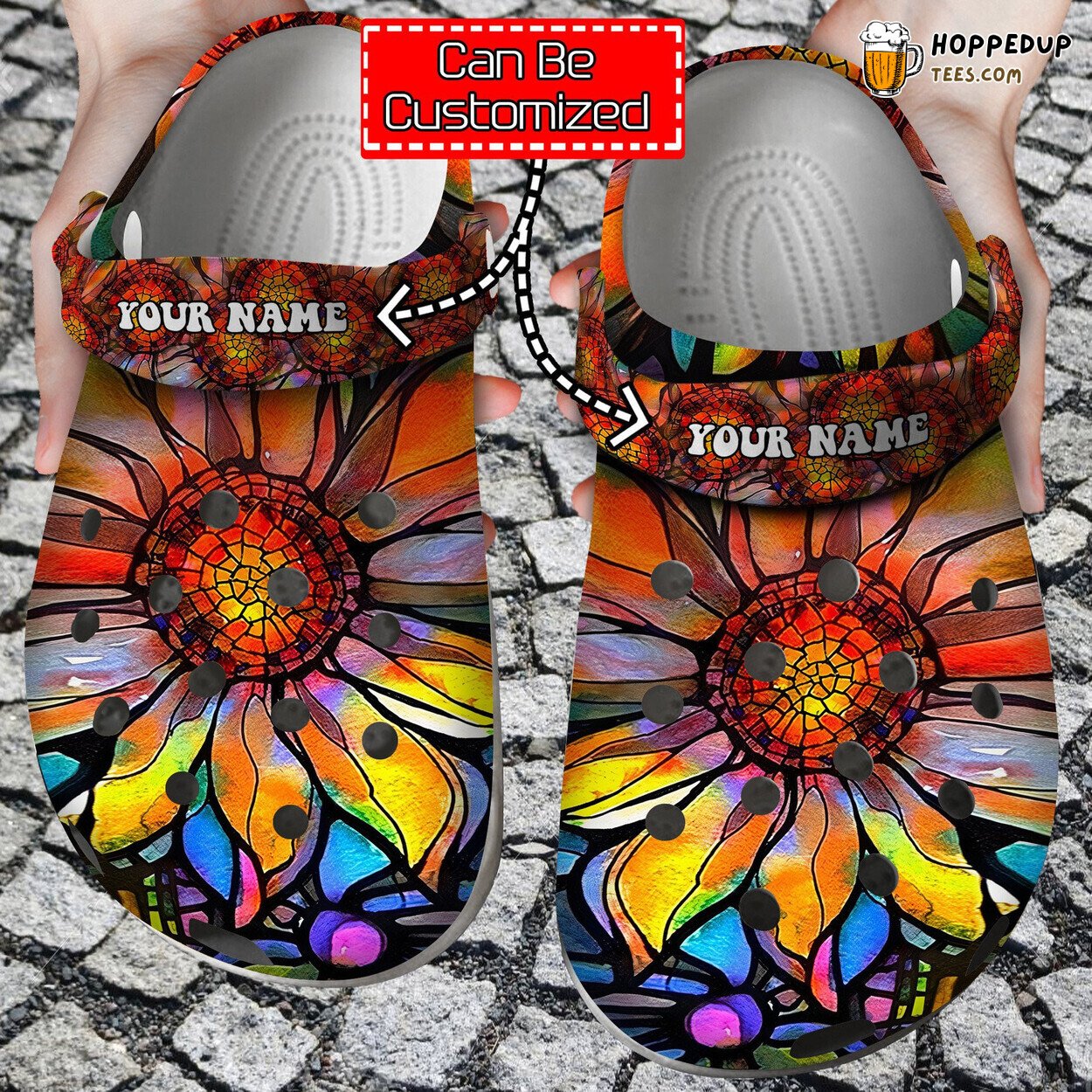 Flower Theme Colorful Comfortable Clogs Floral Inspired Design Shoes