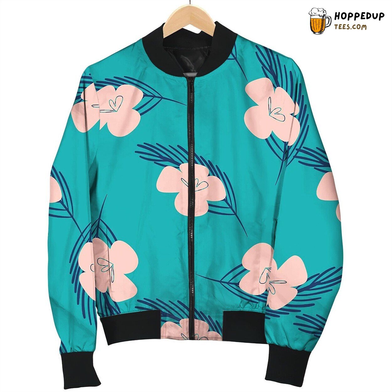 Flowers Patten Seamless Design With Simple Bomber Jacket