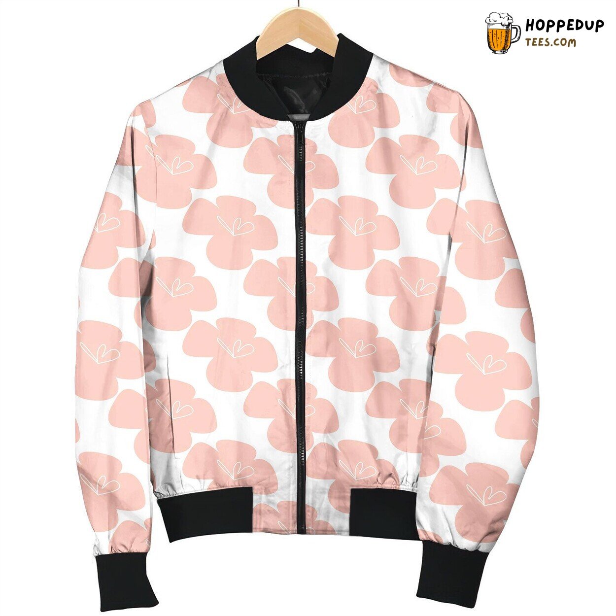 Flowers Patten Seamless Design With Simple Happy Bomber Jacket