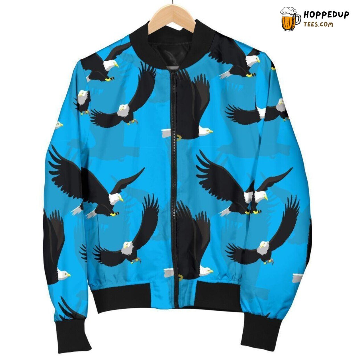 Flying Majestic Eagle Bomber Jacket Men’s Classic Print Statement Design Wear