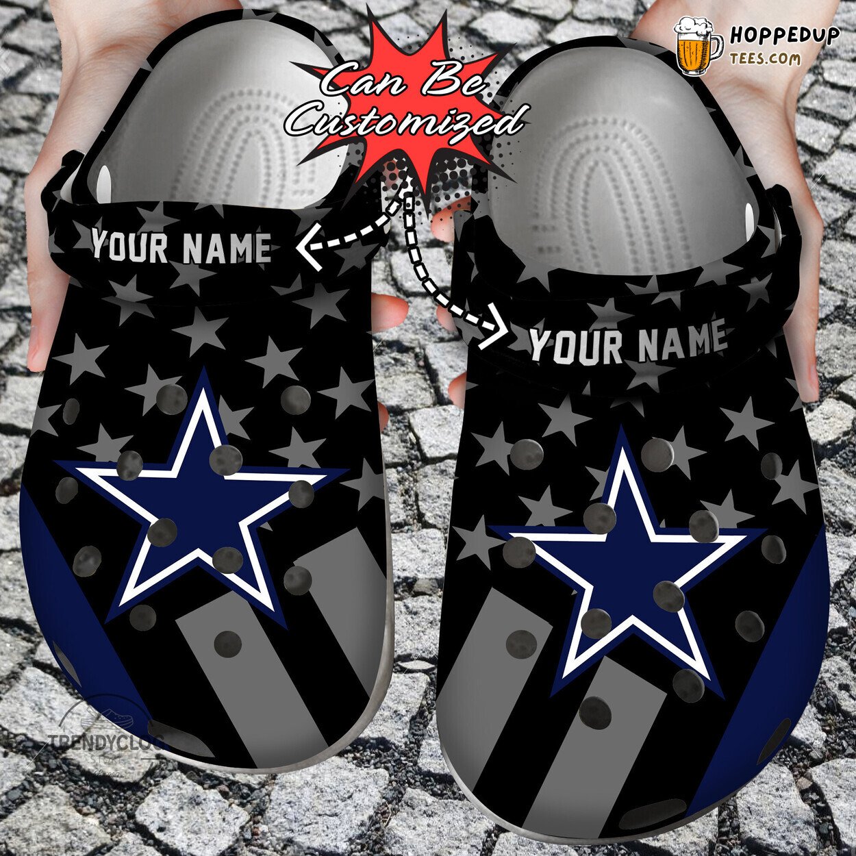 Football DCowboys Star Flag Personalized Comfortable Unique Clogs