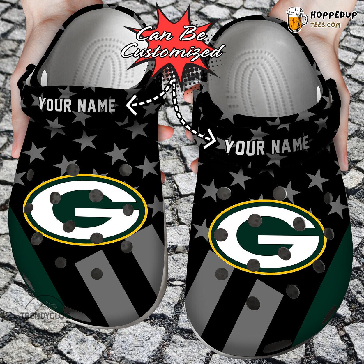 Football GPackers Star Flag Personalized Comfortable Unique Clogs