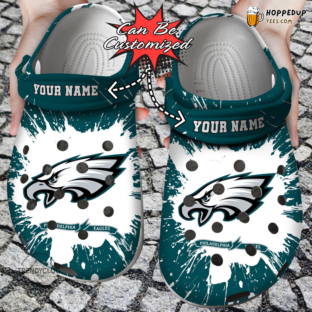 Football PEagles Team Personalized Unique Comfortable Clog Shoes