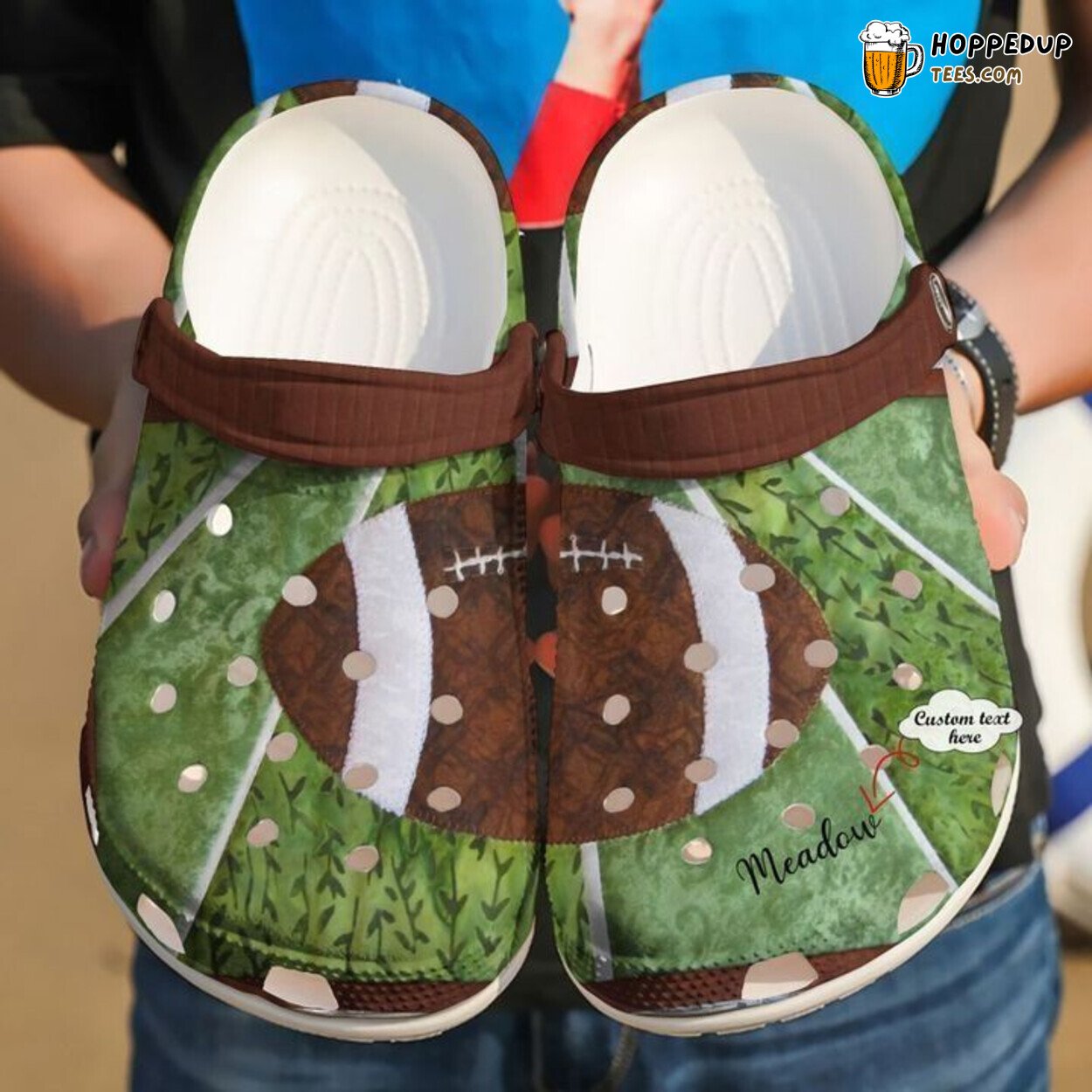 Football Personalized Lovely Ball Classic Comfortable Unique Clogs