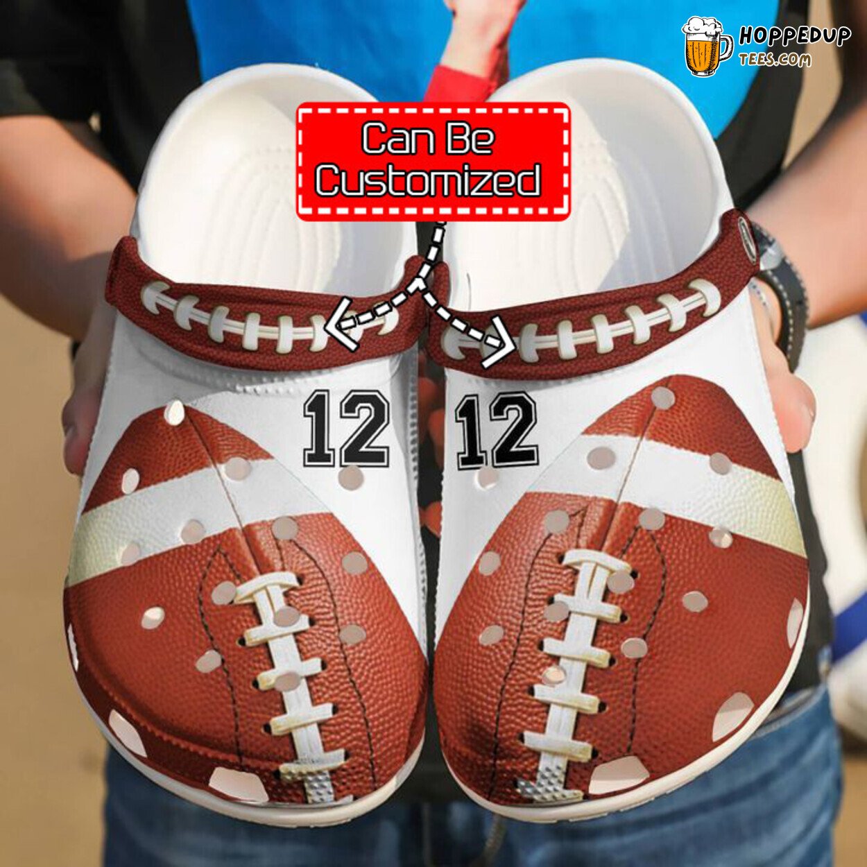 Football Personalized Player Theme Comfortable Clogs Sports Inspired Shoes