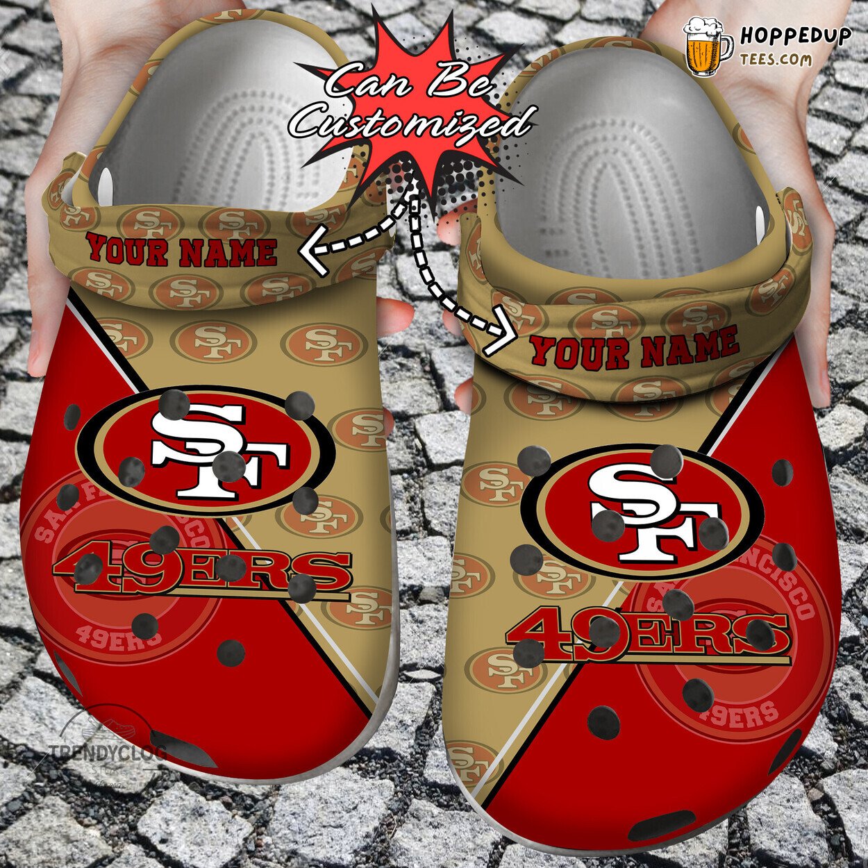 Football SF49 Personalized Team Design Comfortable Clog Shoes Unique