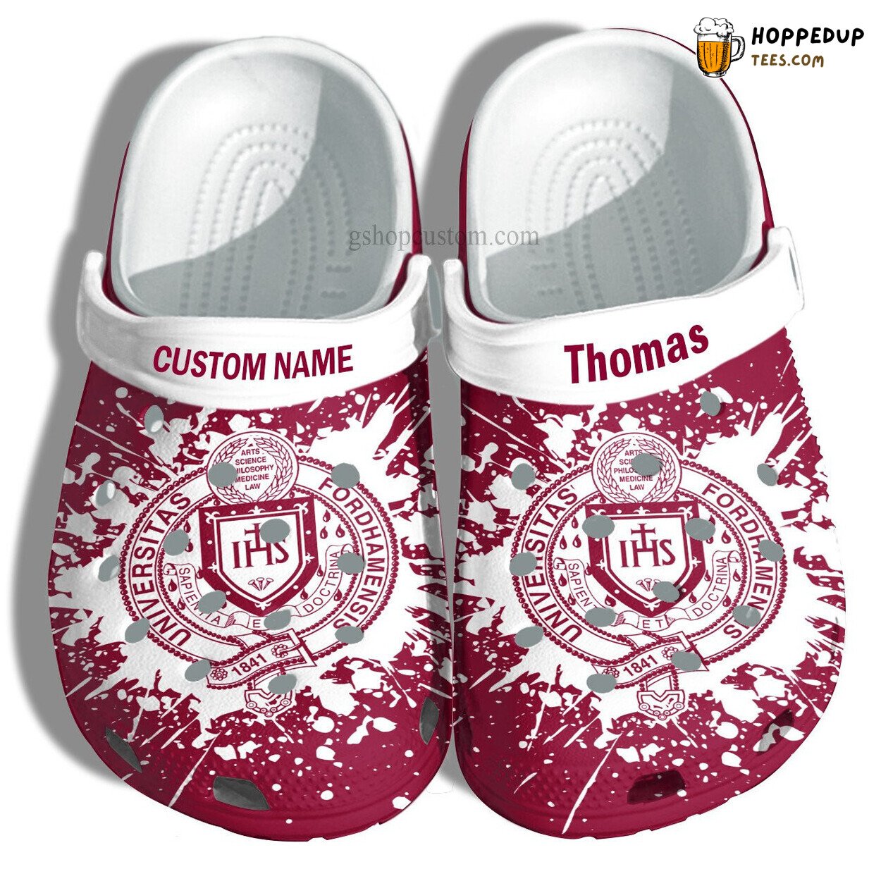 Fordham University Grad Gift Custom Croc Shoes Admission Shoes