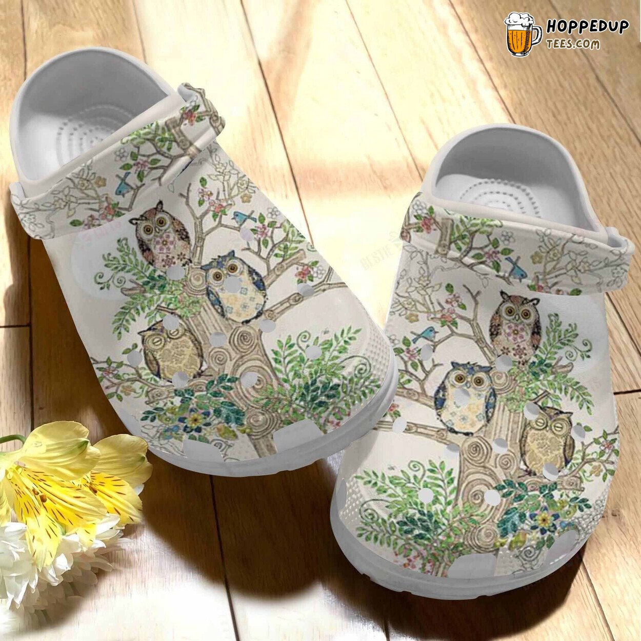 Forest Owls Cartoon Themed Birthday Thanksgiving Christmas Gift Clogs