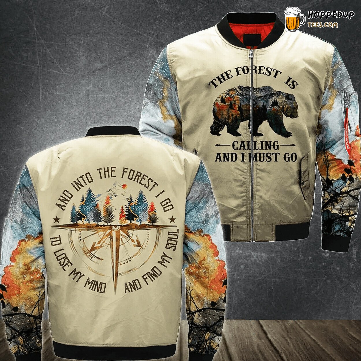 Forest’s Call Camping Enthusiast 3D Printed Bomber Jacket Exclusive Look