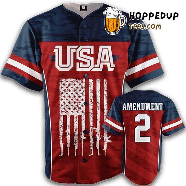 Founding USA We The People 3D Print Baseball Jersey Patriotic