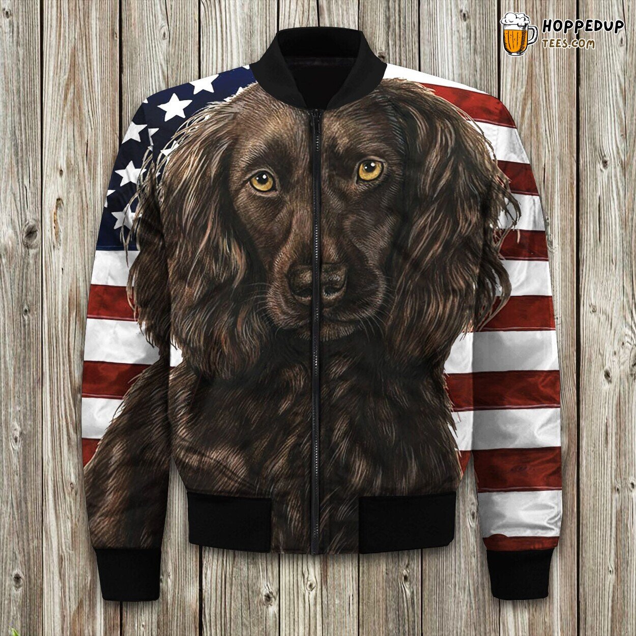 Fox Terrier Theme Highlights the Winter Bomber Jacket Luxury