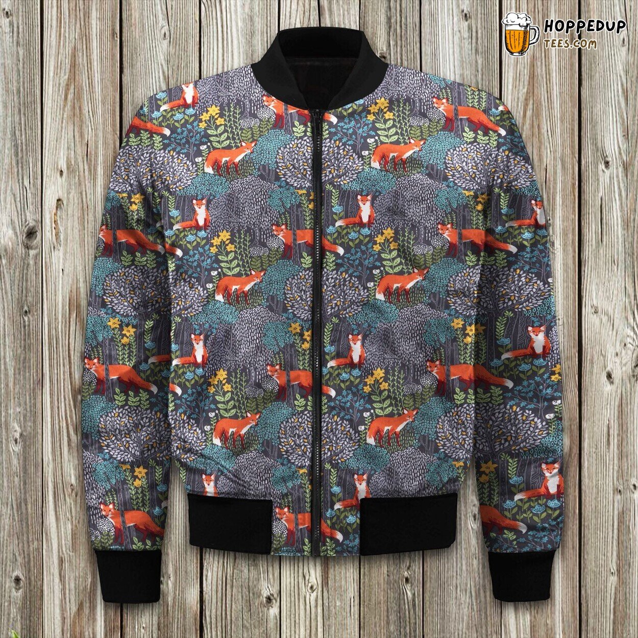 Fox Winter Wonderland Explore Bomber Jackets Frosty Adventures
