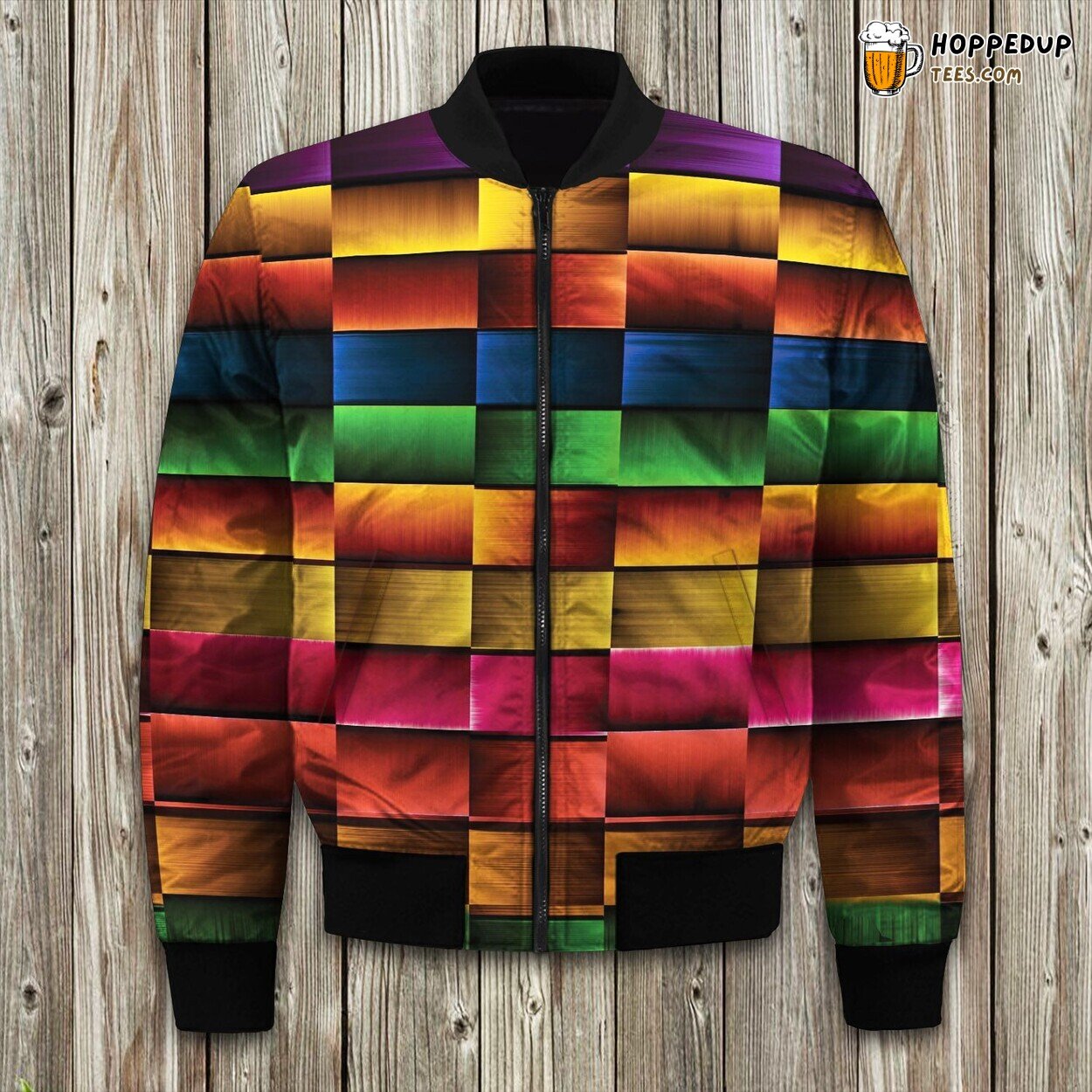 Fractal Dimensions Colors Bomber Jacket