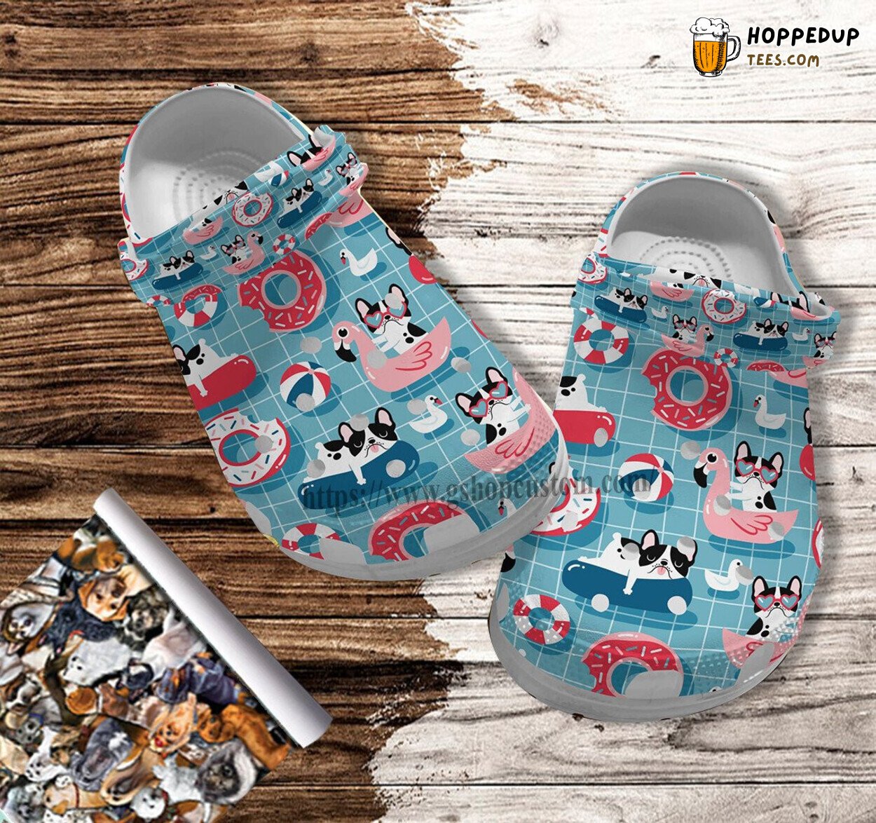 France Bull Dog Pool Party Mother Day Gift Bull Dog Mom Clogs