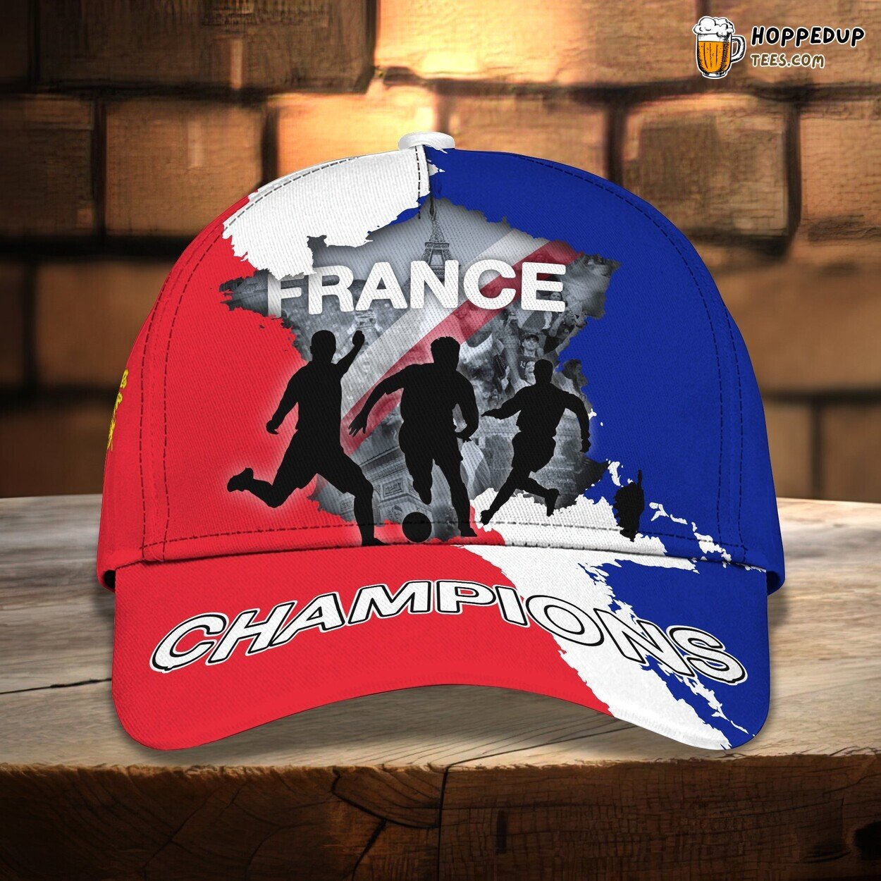 France Football Fans Full Print 3D Cap Unique Authentic Premium Edition Look