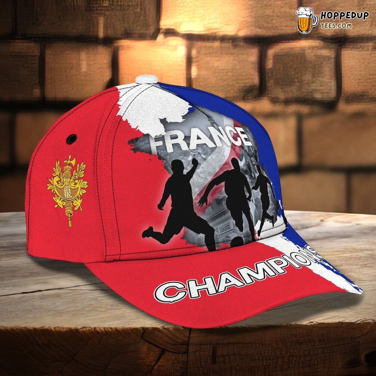 France Football Fans Full Print 3D Cap Unique Authentic Premium Edition Look