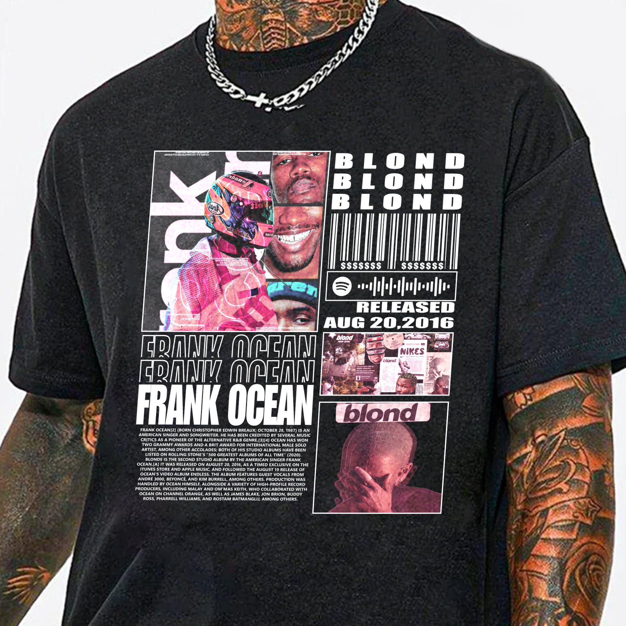 Frank Ocean Graphic T-Shirt for Music Fans – Album & Concert Style
