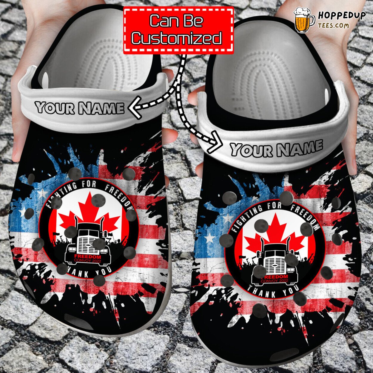 Freedom Personalized Fighting Convoy Unique Comfortable Clogs