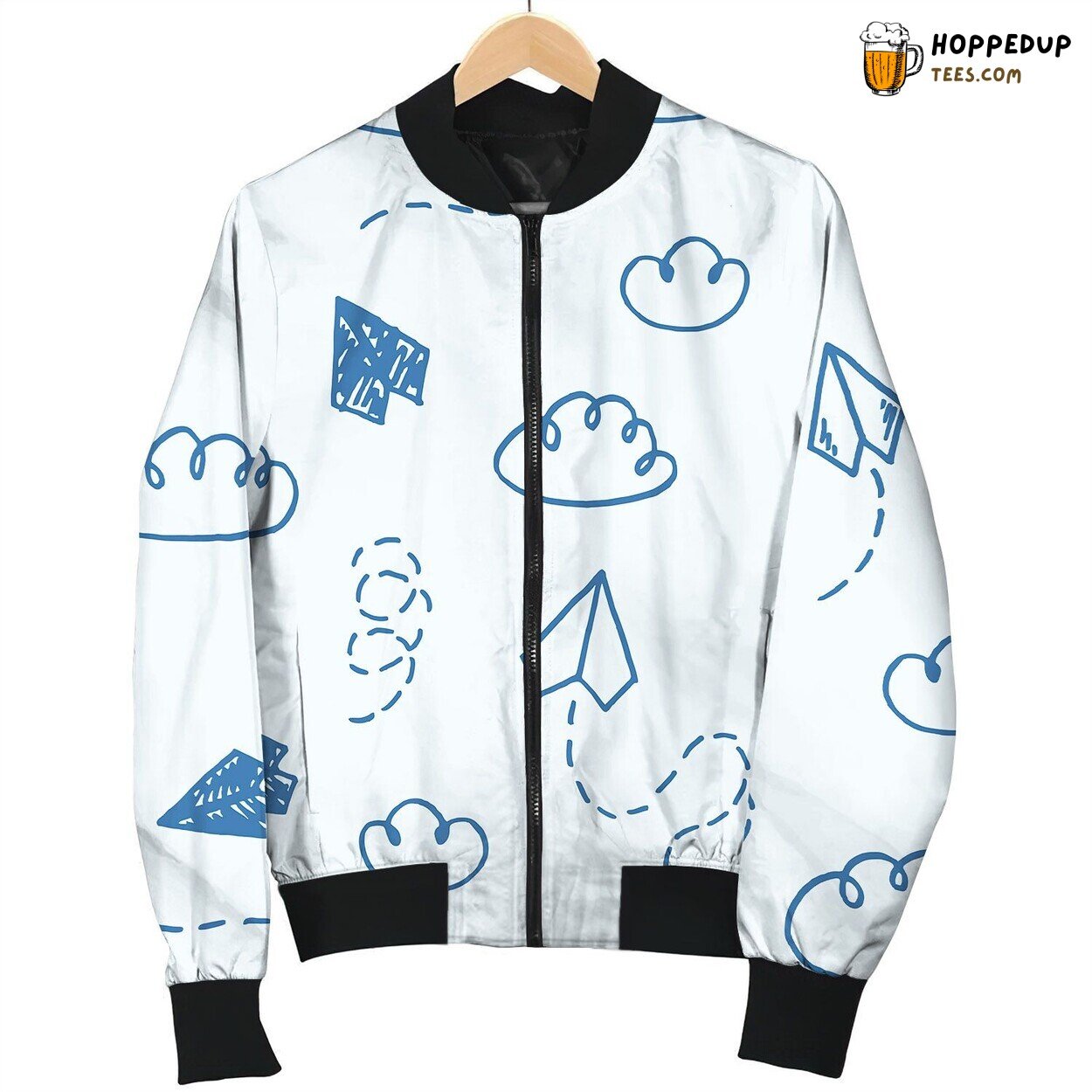 Freehand Drawn Cartoon Bomber Jacket