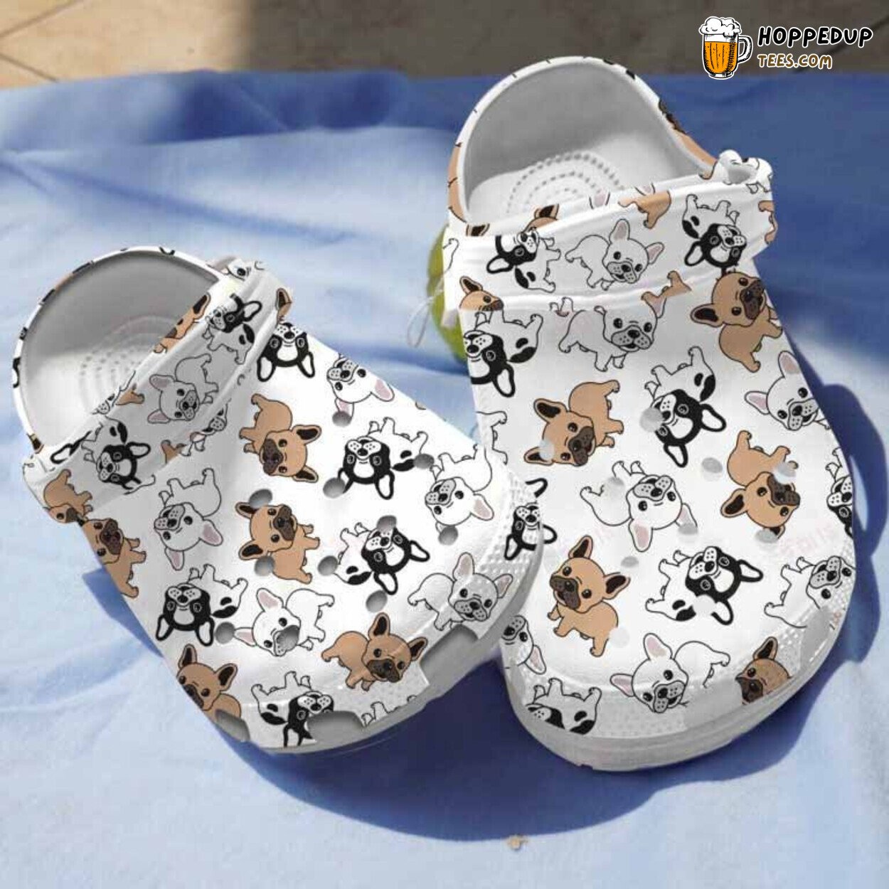French Bulldog Cartoon Clogs Birthday Christmas Gifts Artistic Design Shoes