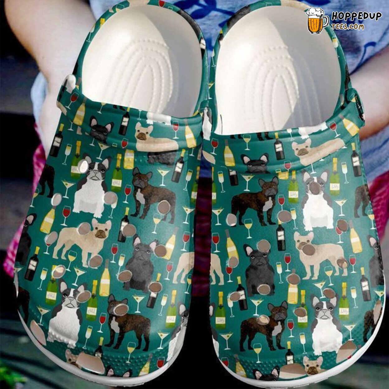 French Bulldog One Unique Pattern Comfortable Stylish Clog Shoes