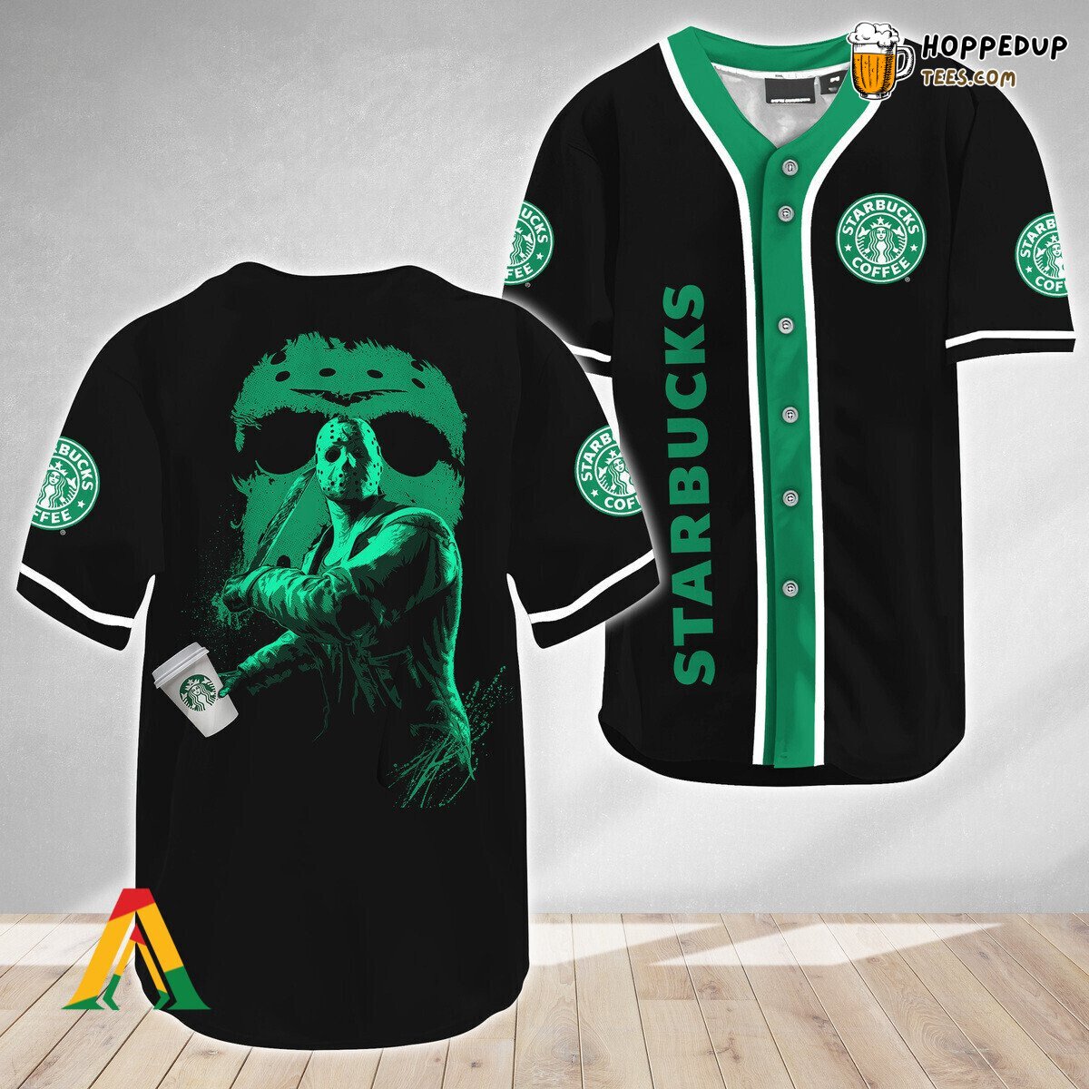 Friday The 13th Jason Voorhees Starbucks Inspired Baseball Jersey Look