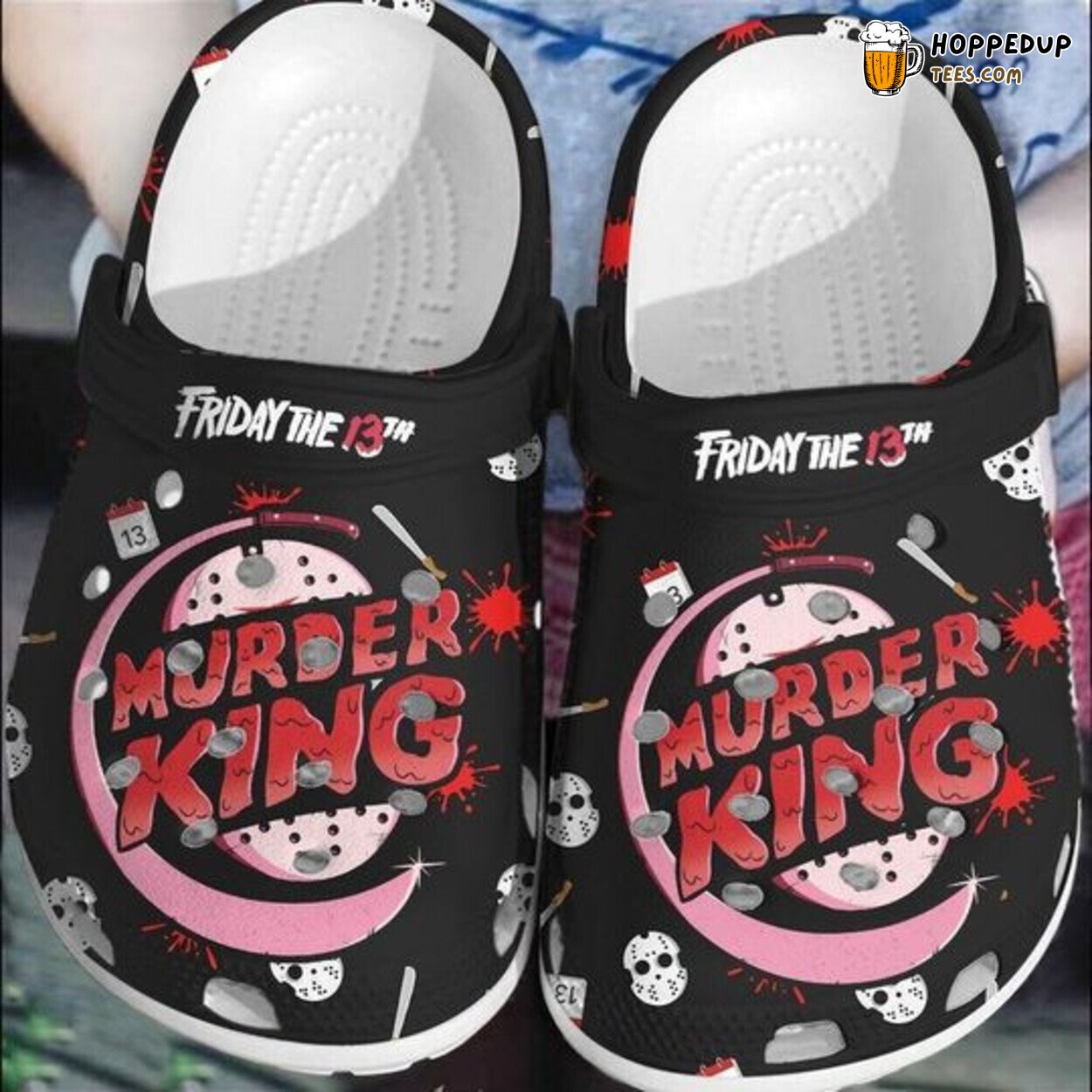 Friday The 13th Murder King Theme Comfortable Rubber Clogs Shoes