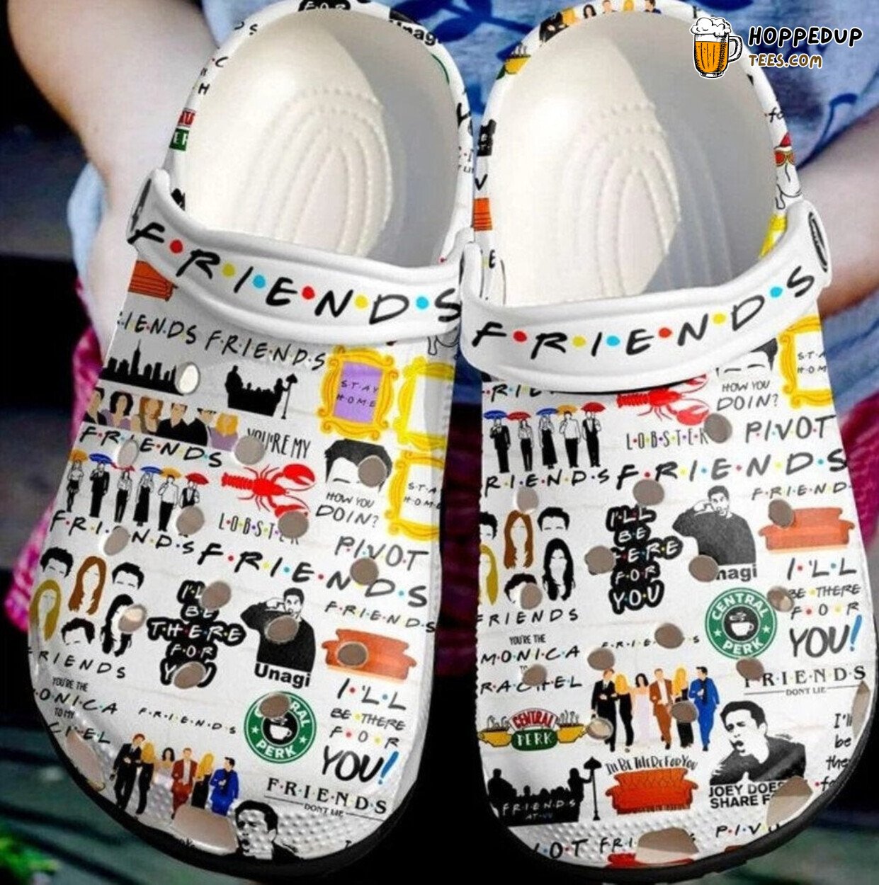 Friends Fan Gift Classic Water Resistant Rubber Comfortable Clogs