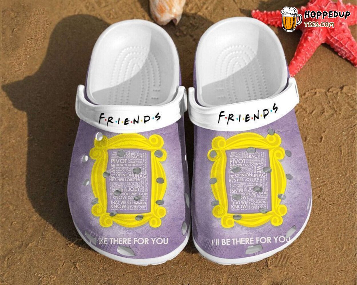 Friends Frame Birthday Gift Themed Classic Comfortable Unique Clogs