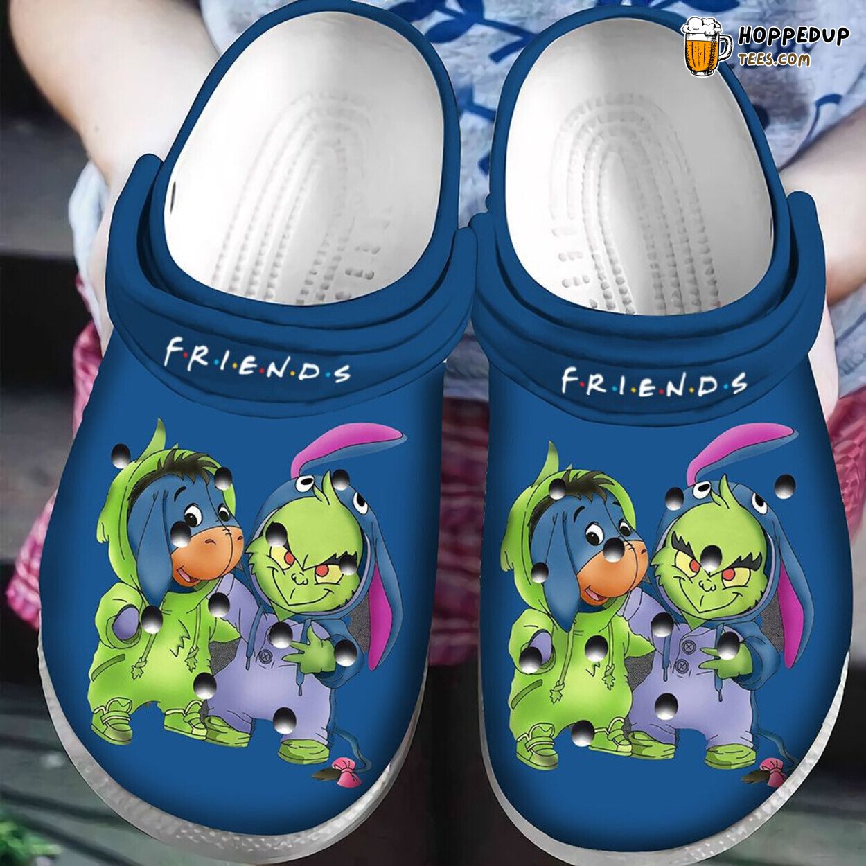 Friends Grinch And Eeyore Themed Classic Comfortable Clogs Shoes Design