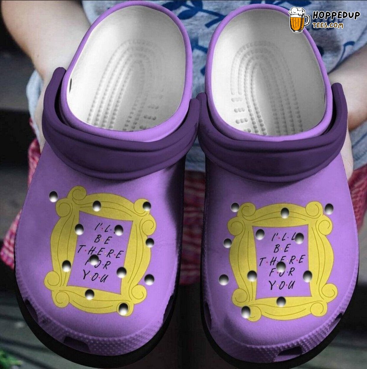 Friends I’ll Be There For You Themed Rubber Clog Shoes Comfy Footwear Gift