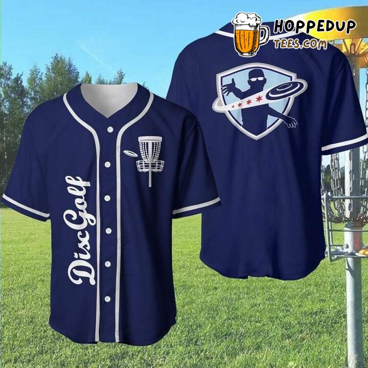Frisbee Disc Golf Blue 3D Printed Baseball Jersey Shirt Leisure