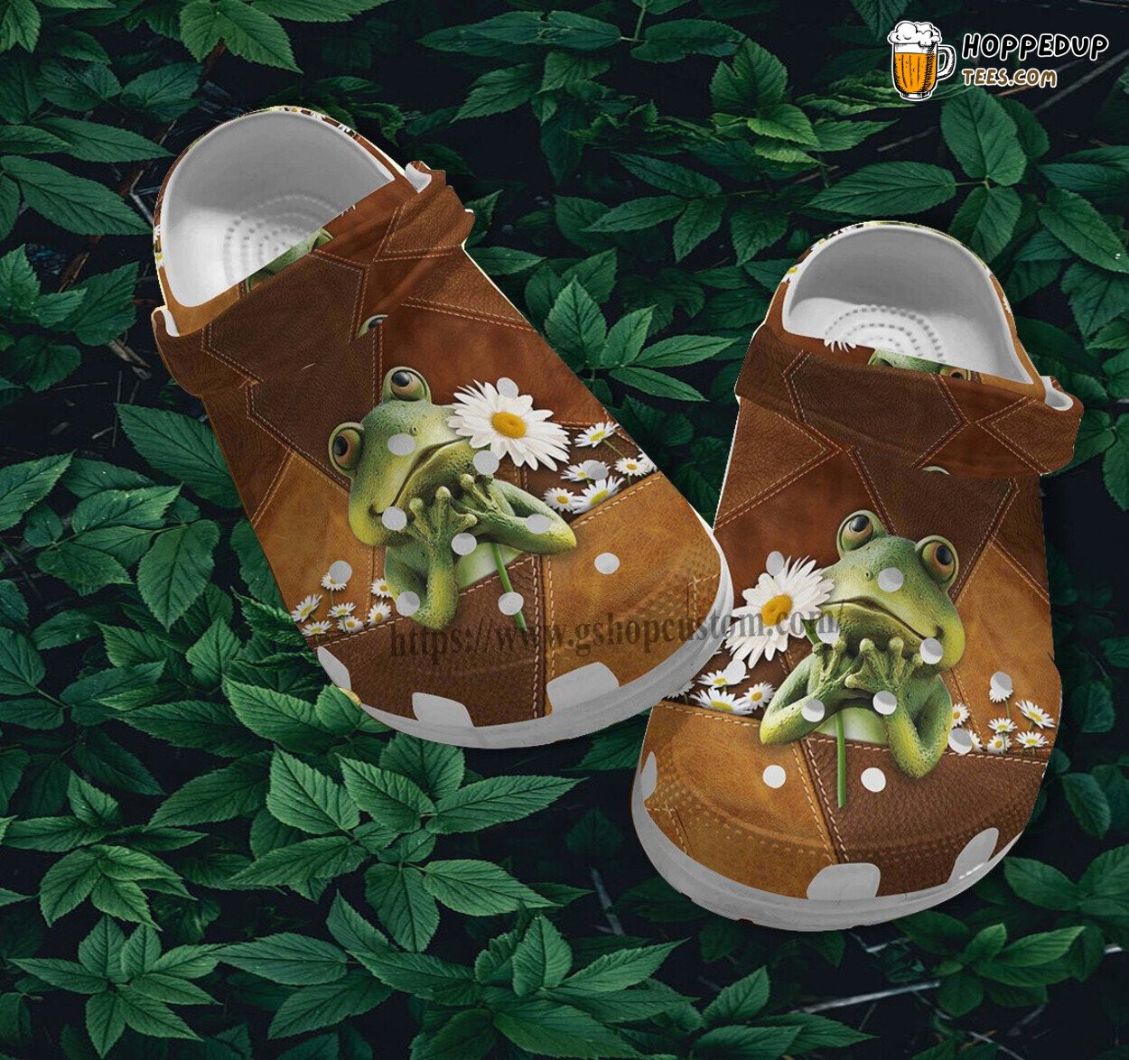 Frog Girl Flower Grandma Lover Gift Comfortable Croc Clogs
