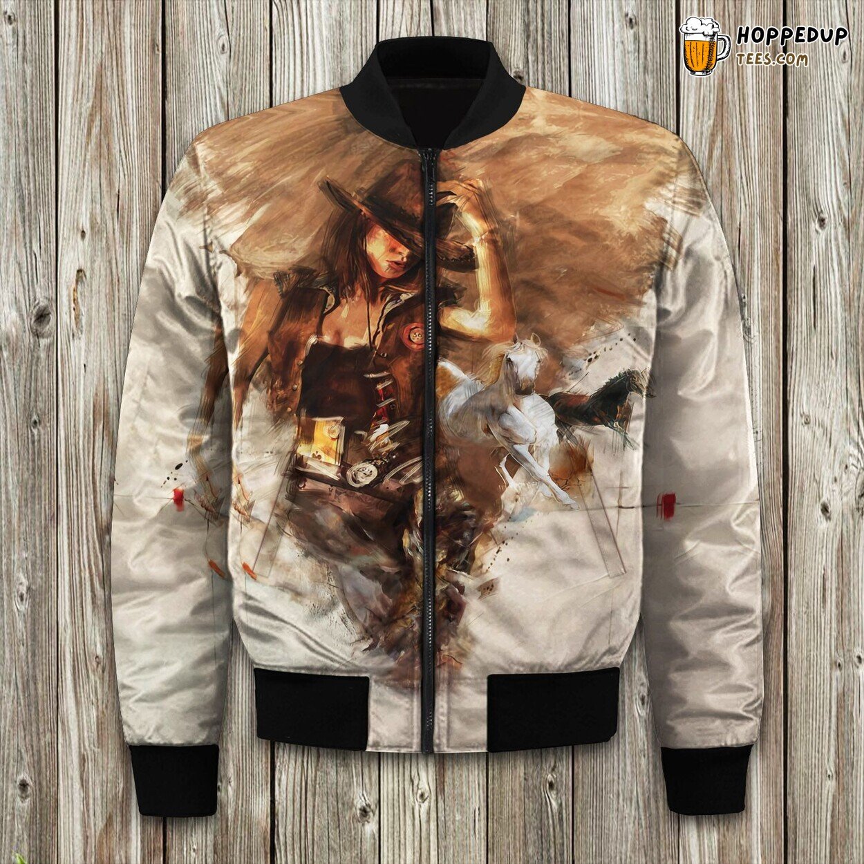Frontier Chic Cowgirl Design Winter Bomber Jacket Western Elegance Fashion