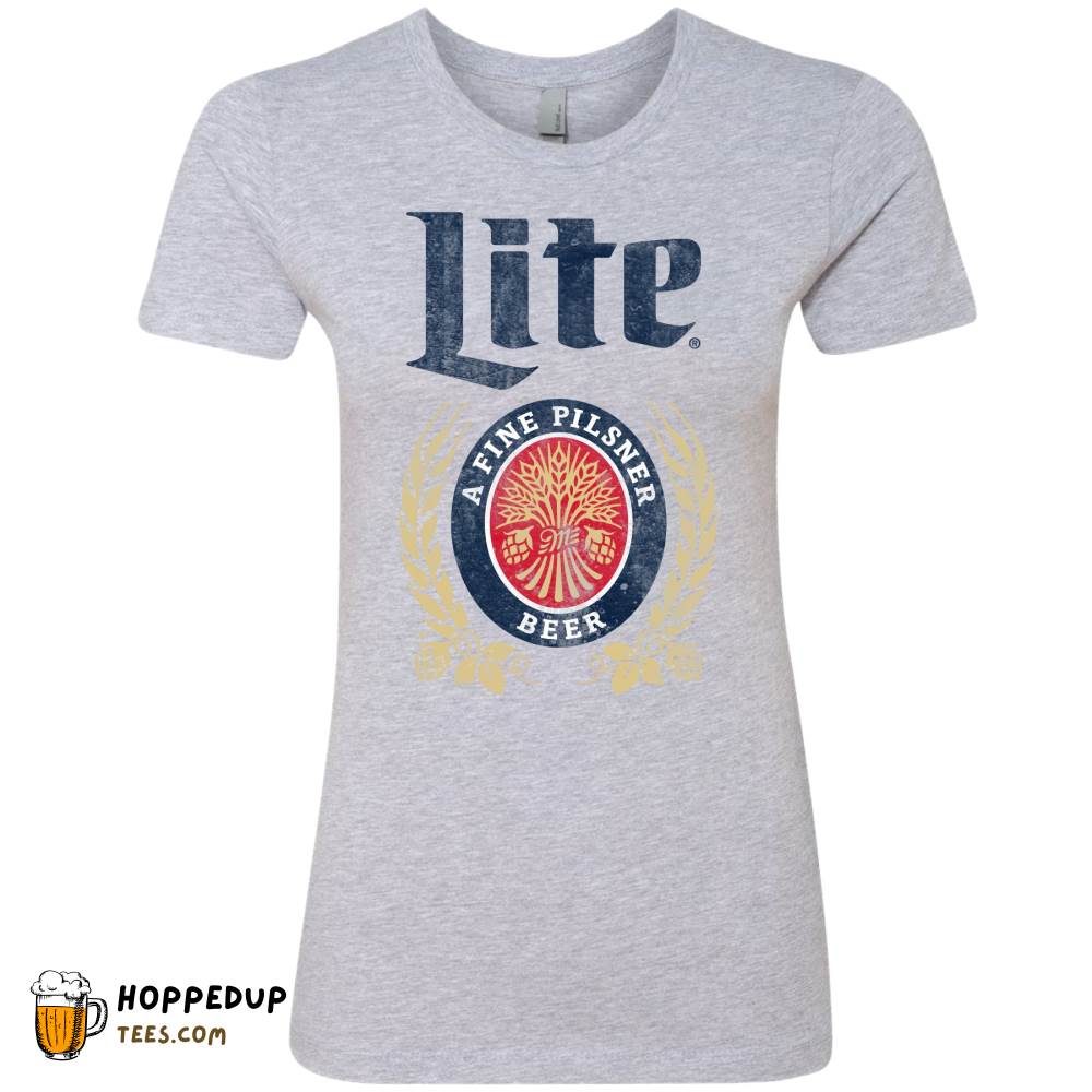 Full Miller Lite Heather Grey Tee HU
