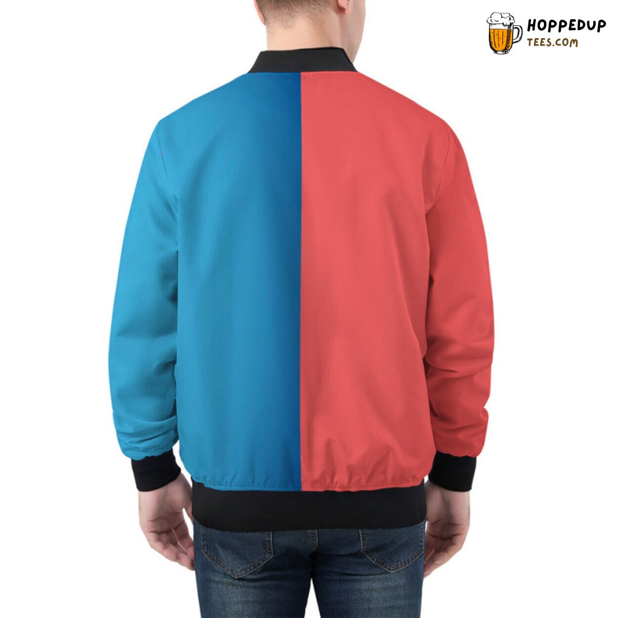 Fun Bomber Jacket Design Adorned by Colorful Sunglasses Pattern
