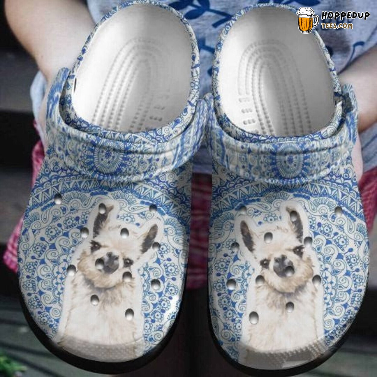 Funny Alpaca Pattern Llamas Themed Comfortable Unique Clogs Shoes