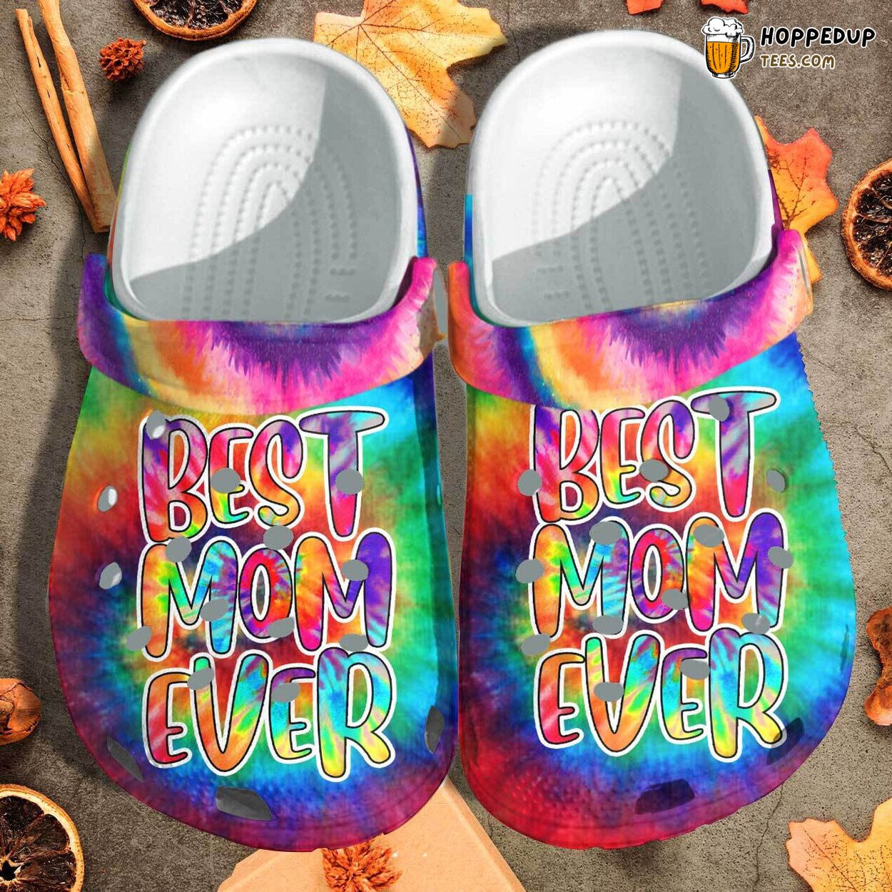 Funny Best Mom Ever Hippie Tie Dye Style Birthday Gift Shoes