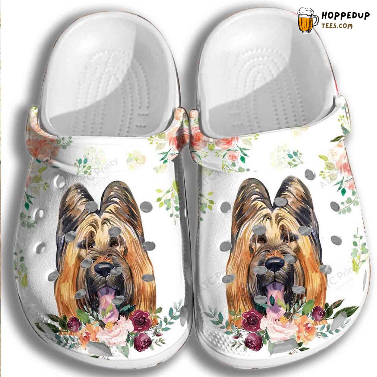 Funny Dog Puppy Flower Crocbland Clogs Ideal Gifts for Schoolgirls Comfort