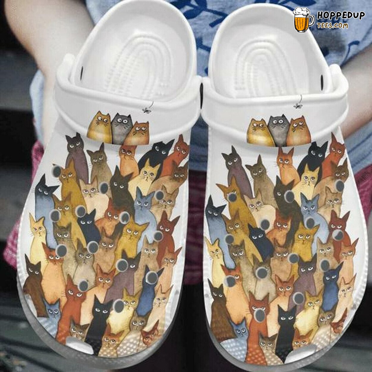 Funny Family Cat Personalized Theme Rubber Clog Shoes Comfy Footwear for Fans