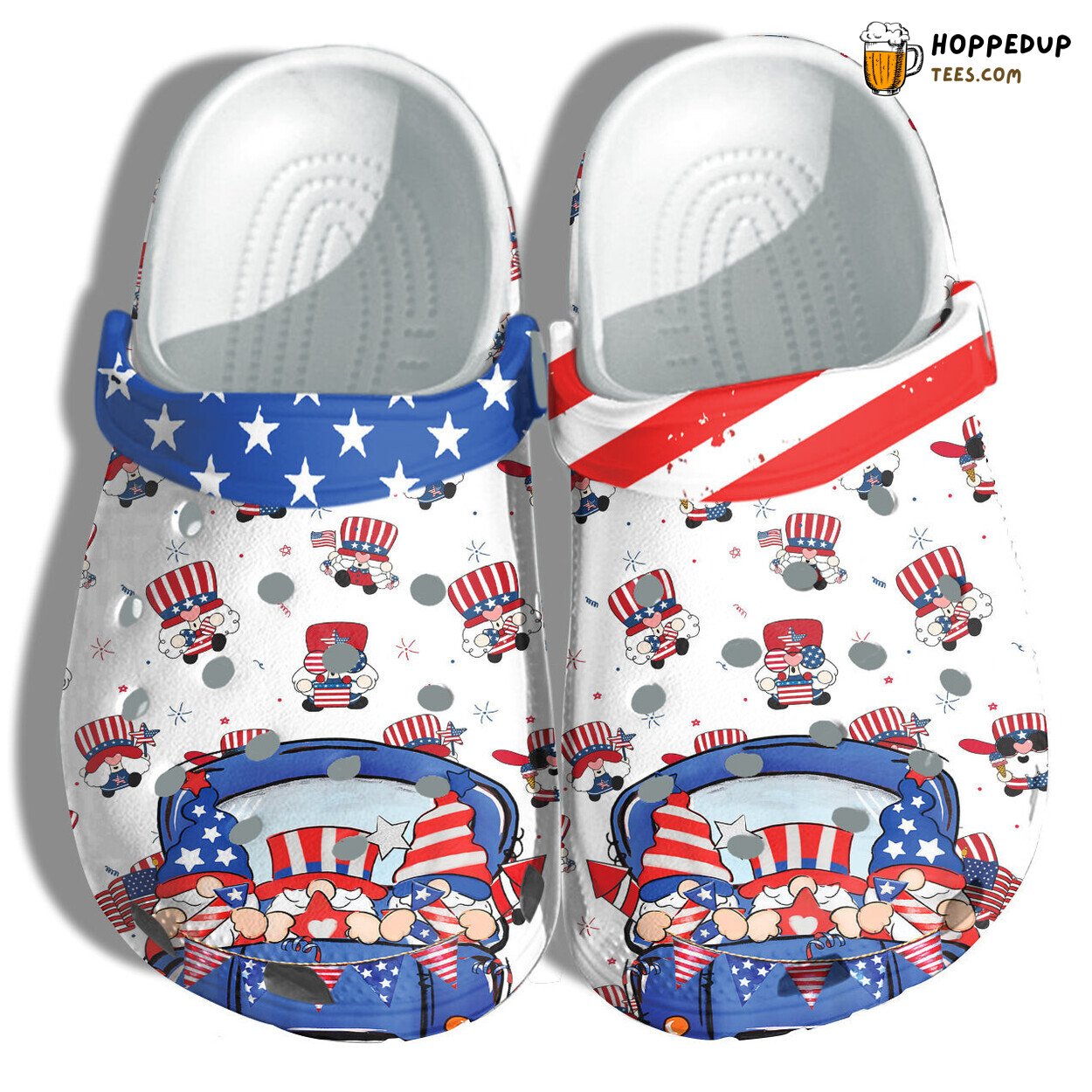 Funny Gnomes Garden Drive Car America Flag Birthday Shoes